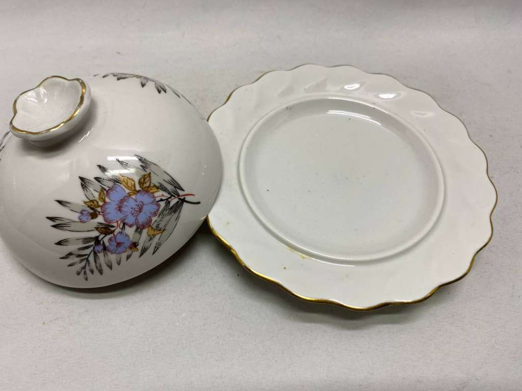 Масленка с крышкой ЛОЗ ЛЗФН цветы