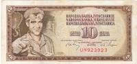 (1968) Банкнота Югославия 1968 год 10 динар "Сталевар"   VF