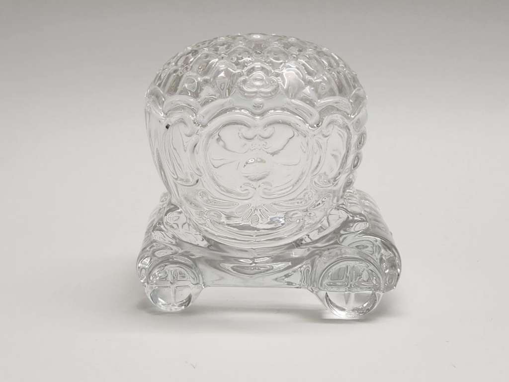 Шкатулка хрустальная карета Золушки высота 8 см