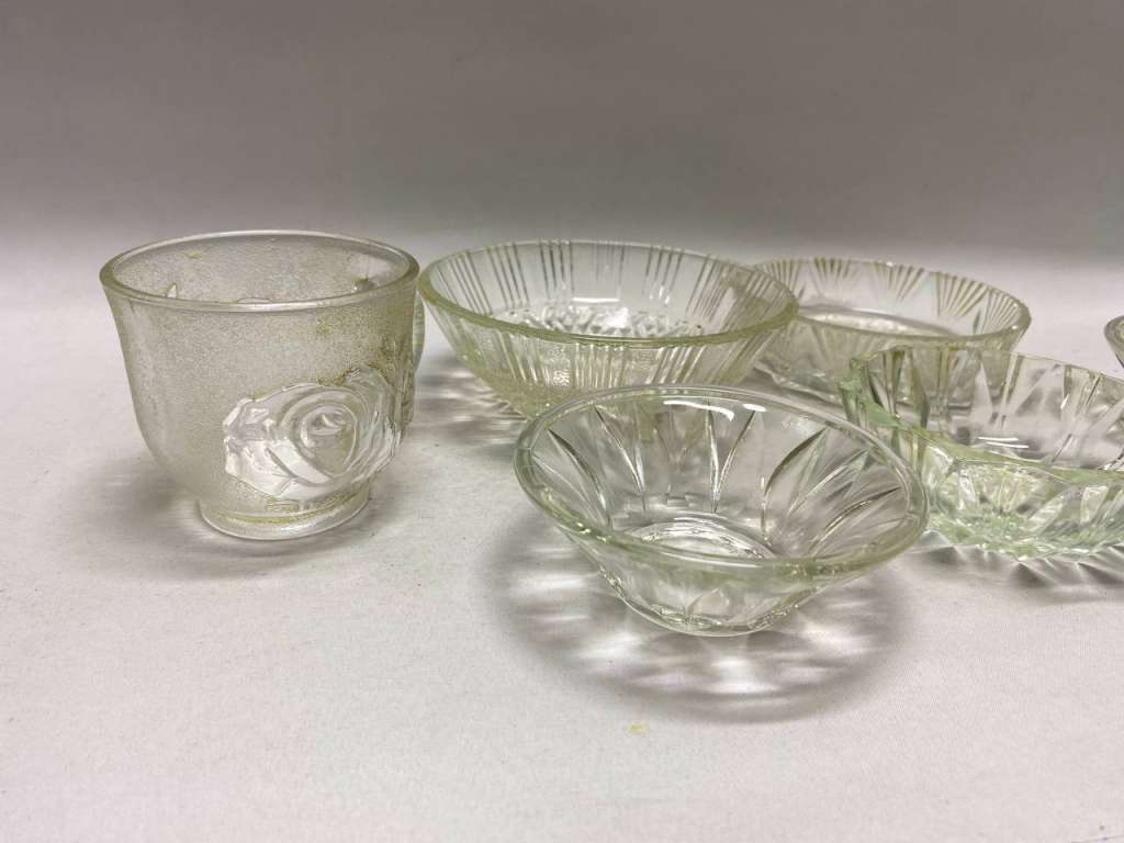 Конфетницы, розетки, чашка, стекло 6 предметов