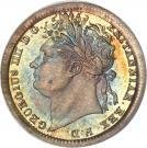 (1829) Монета Монди Великобритания 1829 год 1 пенни "Георг IV"  Серебро Ag 925  UNC