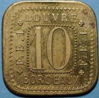 (№1920) Монета Франция 1920 год 10 Centimes (ФЕЛ Лувра)