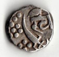 (№1857y11 baroda) Монета Индия 1857 год frac12; Rupee