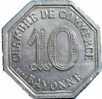 (№1920) Монета Франция 1920 год 10 Centimes (Торговая палата)