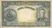 (№1936P-11a) Банкнота Багамские острова 1936 год "1 Pound"