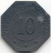 (№1917) Монета Германия 1917 год 10 Pfennig