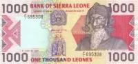 Банкнота Сьерра-Леоне 1993 год 1 000 леоне Баи Буре   UNC