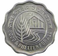 (№1978km32) Монета Индия 1978 год 10 Paise (Ф. А. О. - продукты питания усилитель)