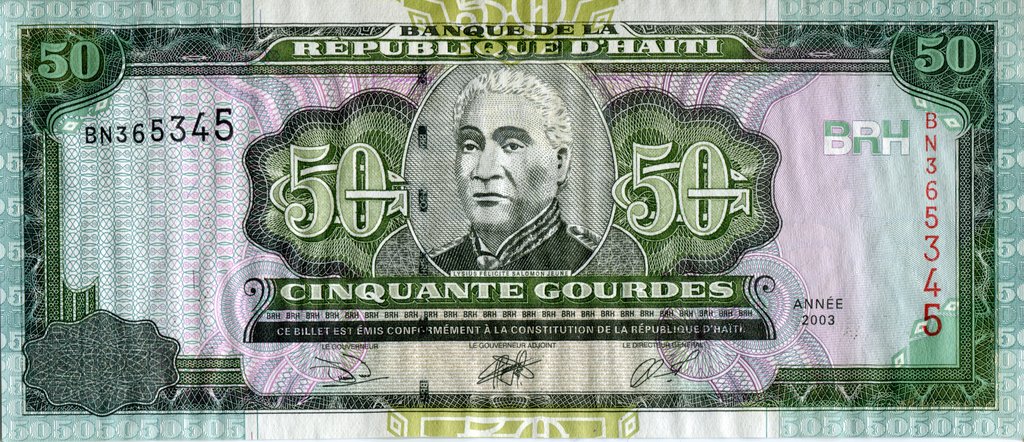  Банкнота Гаити 2003 год 50     UNC