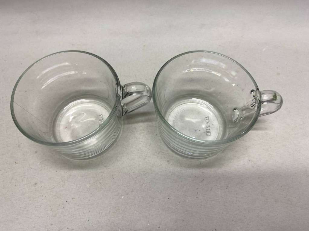 Чашка IKEA 2 шт прозрачная