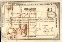 (№1859P-S201) Банкнота Аргентина 1859 год "50 Pesos"