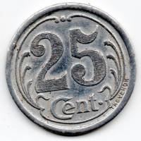 (№1922) Монета Франция 1922 год 25 Centimes