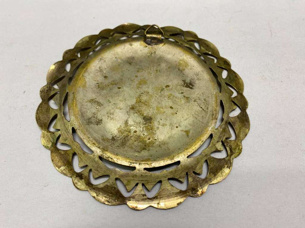 Тарелка настенная Египет латунь