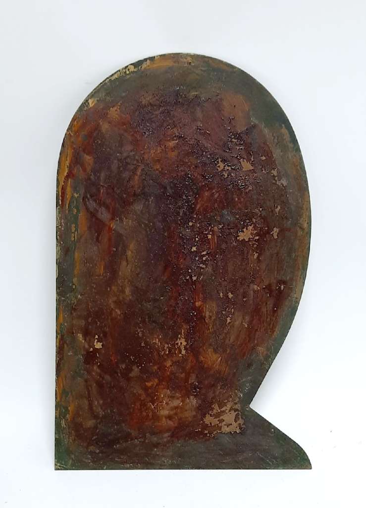 Панно металлическое "Девушка", СССР (сост. на фото)