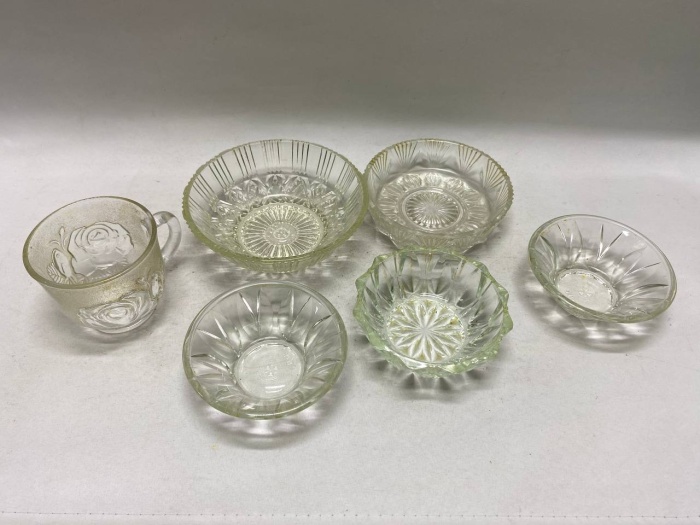 Конфетницы, розетки, чашка, стекло 6 предметов