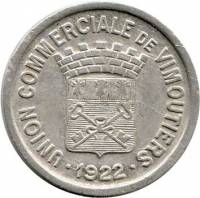 (№1922) Монета Франция 1922 год 25 Centimes