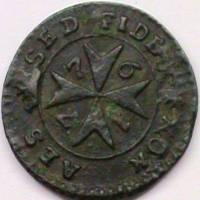 (№1776km296.1) Монета Мальта 1776 год 1 Grano