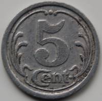 (№1921) Монета Франция 1921 год 5 Centimes