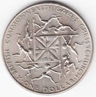 () Монета Новая Зеландия 1974 год   ""   Серебрение  UNC