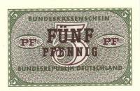 (№1967P-25) Банкнота ФРГ 1967 год "5 Pfennig"