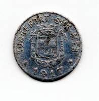 (№1917) Монета Франция 1917 год 5 Centimes