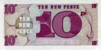 1972 Банкнота Великобритания 1972 год 10 пенсов Деньги для армии 6-й выпуск  UNC