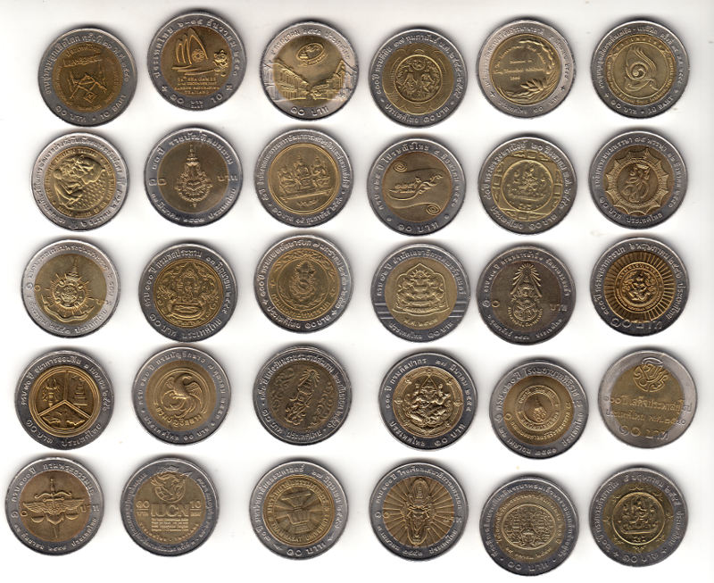 () Монета Тайланд Разные года год &quot;&quot;   UNC