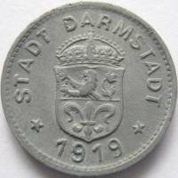 (№1919) Монета Германия 1919 год 10 Pfennig