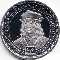 (2008) Монета Британские Виргинские острова 2008 год 10 долларов "Генрих VII"  Серебро Ag 925 Серебр