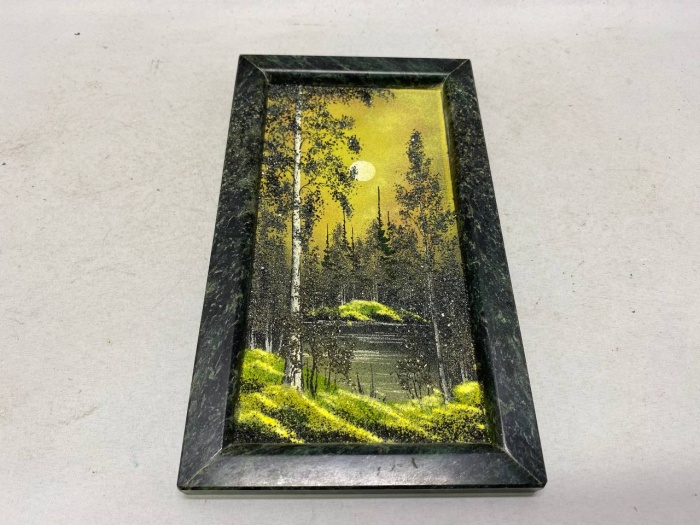 Панно картина пейзаж из камня