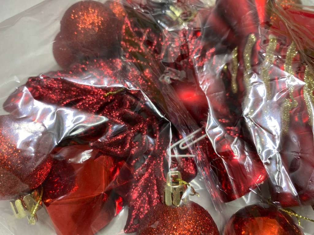 Елочные украшения стекло и пластик