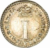 () Монета Монди Великобритания 1685 год 1 пенни ""  Биметалл (Серебро - Ниобиум)  UNC