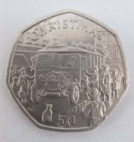 (1987) Монета Остров Мэн 1987 год 50 пенсов "Рождество Автобус Торнейкрофт"  Медь-Никель  XF