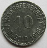 (№1918) Монета Германия 1918 год 10 Pfennig