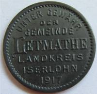 (№1917) Монета Германия 1917 год 50 Pfennig