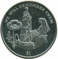() Монета Британские Виргинские острова 2014 год 1 доллар ""   PROOF