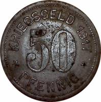 (№1917) Монета Германия 1917 год 50 Pfennig