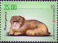 (2015-) Марка Киргизия "Персидские кошки felis silvestris зато"  ☉☉ - марка гашеная в идеальном сост