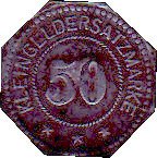 (№1917) Монета Германия 1917 год 50 Pfennig