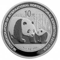 () Монета Китай 2011 год 10  ""   Биметалл (Серебро - Ниобиум)  UNC