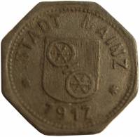 (№1917) Монета Германия 1917 год 10 Pfennig