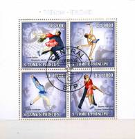 (№2006-2734) Лист марок Сан-Томе и Принсипи 2006 год "Фигурное катание", Гашеный