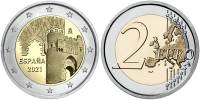 (2021) Монета Испания 2021 год 2 евро "Толедо"  Биметалл  UNC
