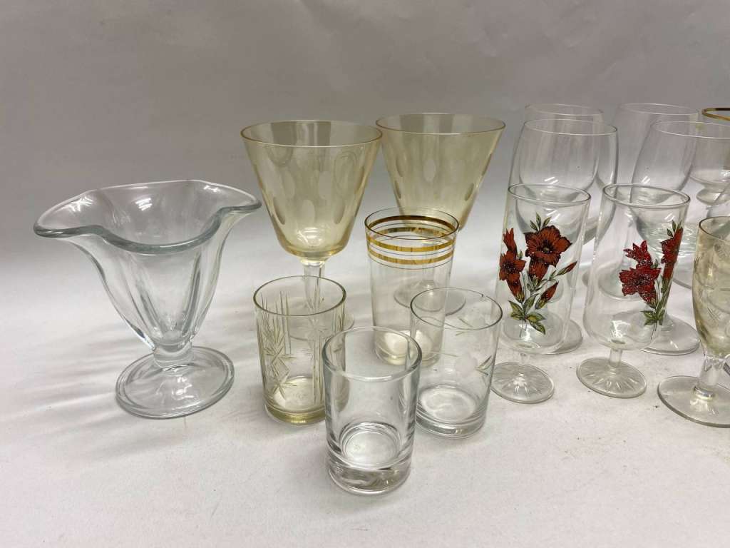 Рюмки стопки стекло, 17 шт