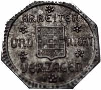 (№1919) Монета Германия 1919 год 2 Pfennig