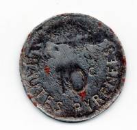 (№1917) Монета Франция 1917 год 10 Centimes
