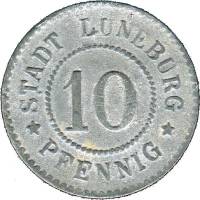 (№1917) Монета Германия 1917 год 10 Pfennig (Штадт-Ганновер)