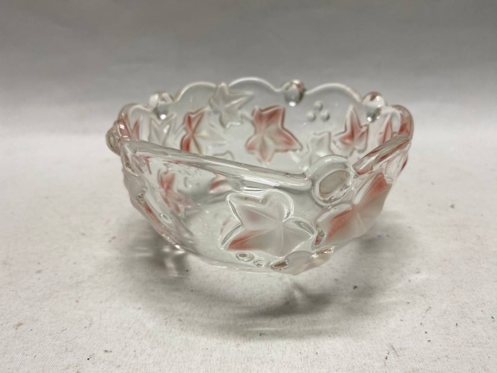 Конфетница цветное стекло клен