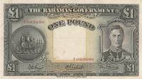 (№1936P-11d) Банкнота Багамские острова 1936 год "1 Pound"