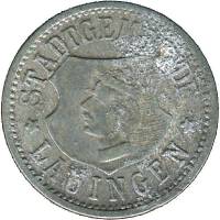 (№1917) Монета Германия 1917 год 10 Pfennig
